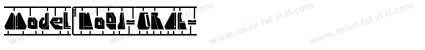 Model No01-ORAL字体转换